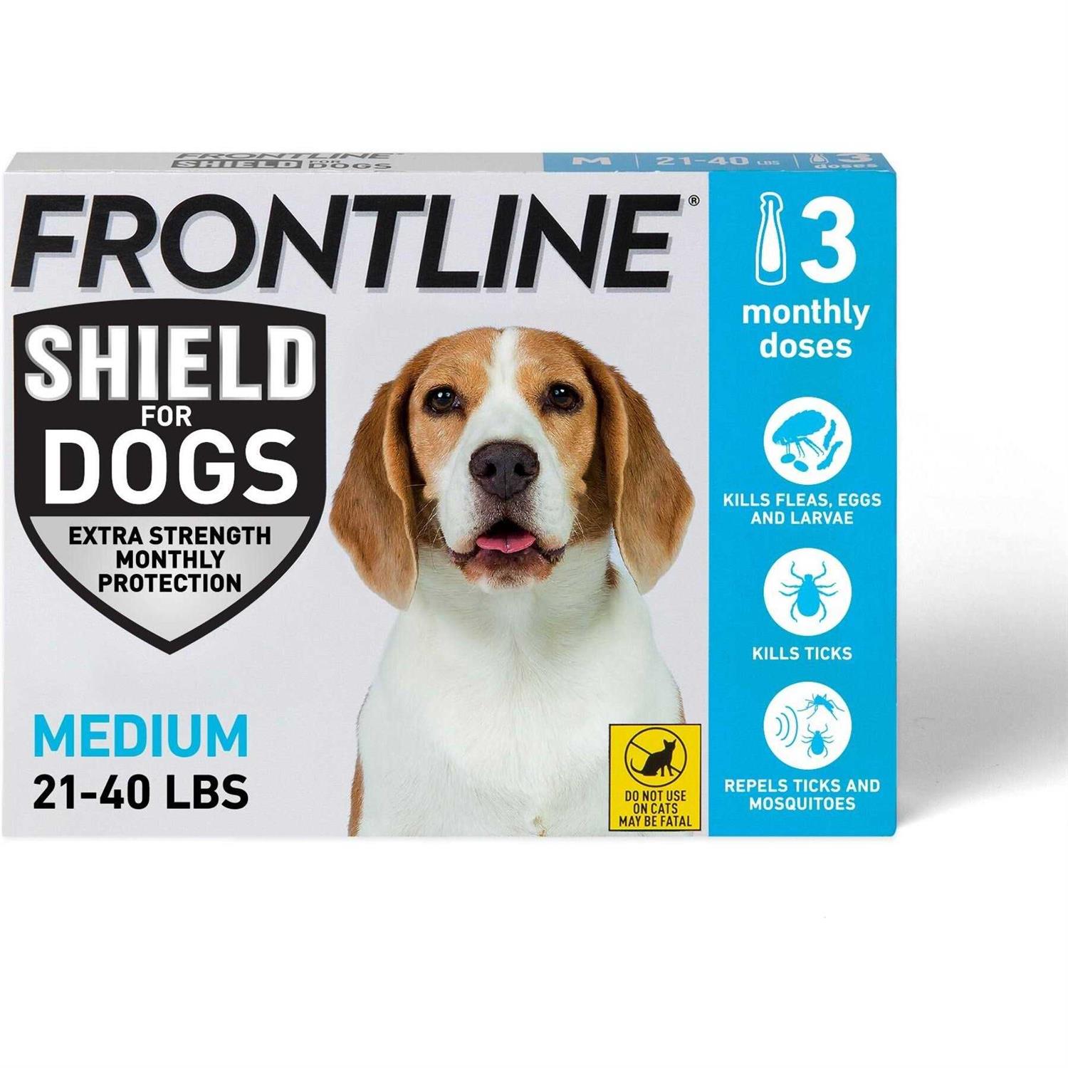 Frontline Shield for Dogs Flea & Tick Treatment - Healthber