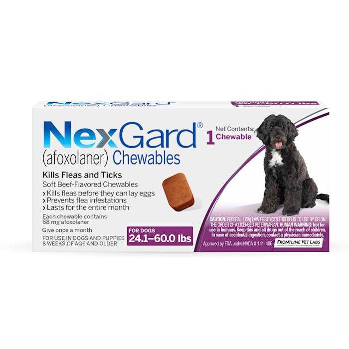 NexGard Chewables for Dogs 24.1 to 60 lbs - Healthber