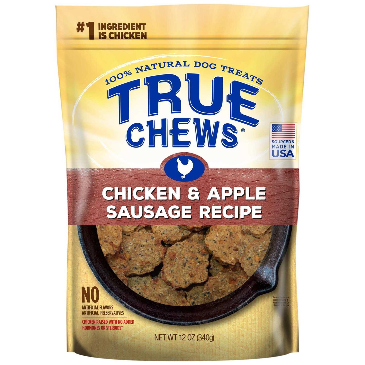 True Chews Dog Treats Chicken & Apple Sausage Recipe - Healthber