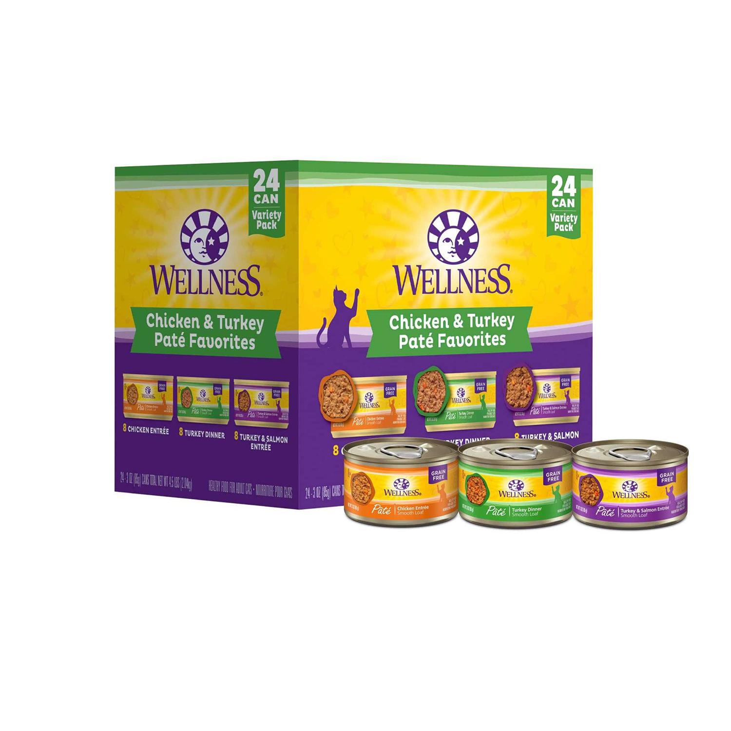 Wellness Chicken & Turkey Pate Complete Health Favorites Variety Pack - Healthber