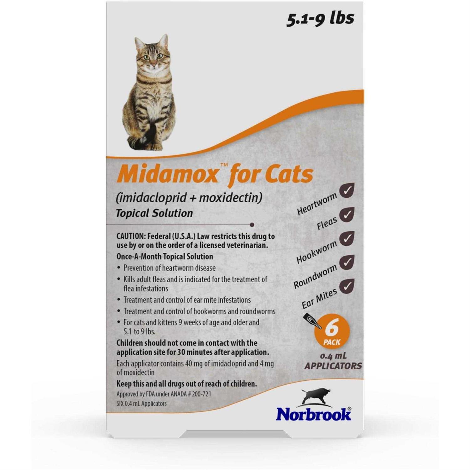 Midamox Topical Solution for Cats - Healthber