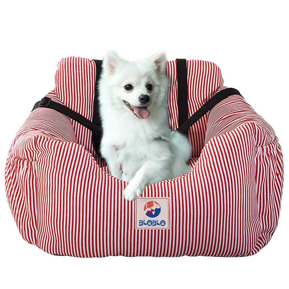 BLOBLO Dog Car Seat Pet Booster Seat Pet Travel Safety Car Seat Dog Bed for Car with Storage Pocket - Healthber