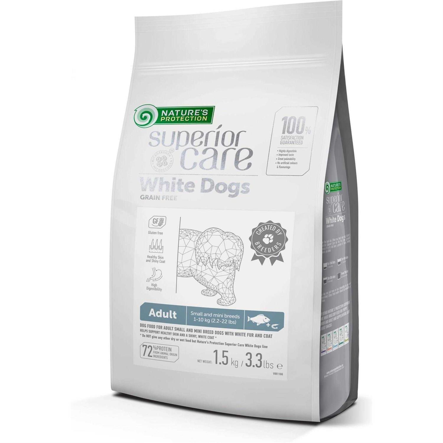 Nature’s Protection Superior Care Grain-Free White Fish Adult Small Breed Dog Dry Food - Healthber