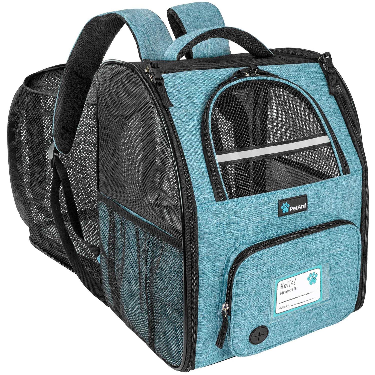 PetAmi Dog Cat Backpack Carrier Expandable Pet Carrier Backpack for Travel Hiking - Healthber
