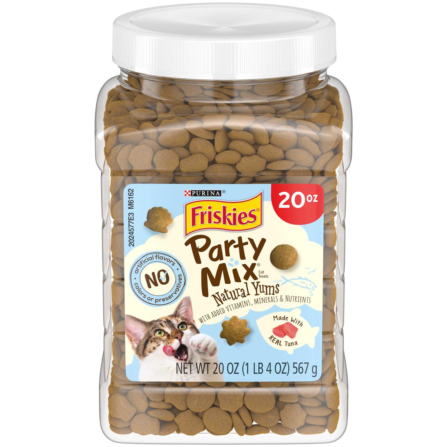 Friskies Party Mix Natural Yums With Real Tuna Cat Treats - Healthber