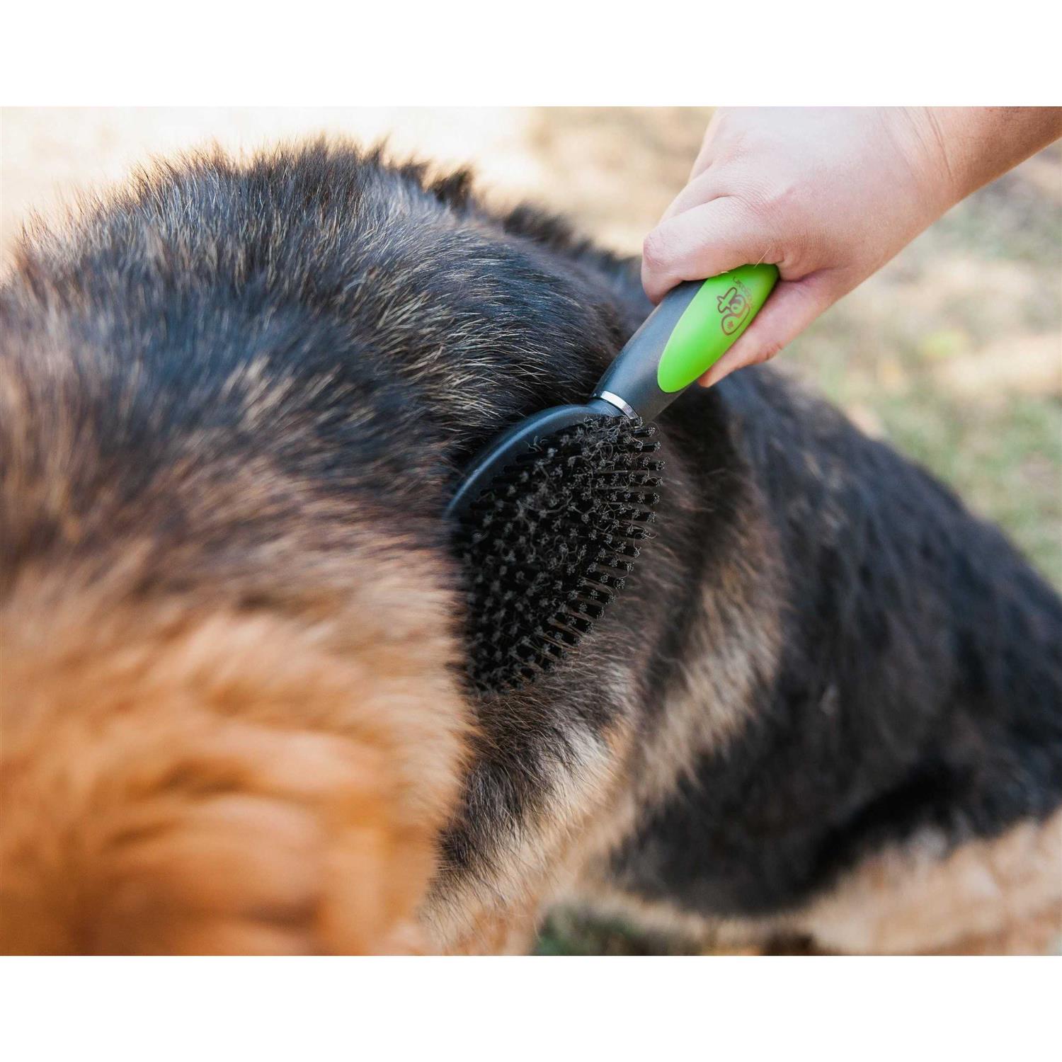 Pet Magasin Professional Grooming Brushes Double Sided Brush Long Tooth Undercoat Dog Rake & De-Matting Comb for Dogs - Healthber