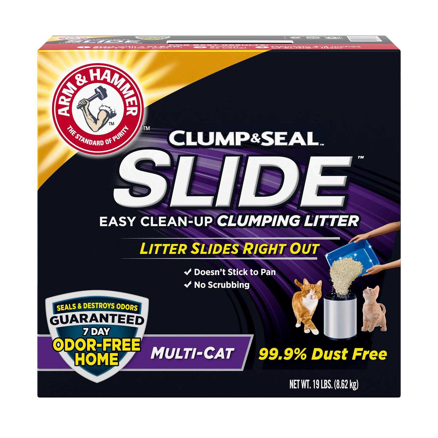 Arm & Hammer Slide Easy Clean Up Multi-Cat Clumping Litter - Healthber