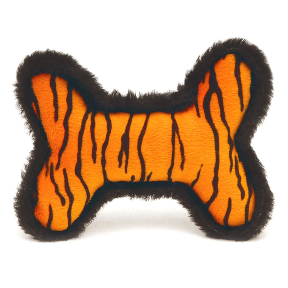 Plush Tiger Skin Bone Squeaky Toy - Healthber