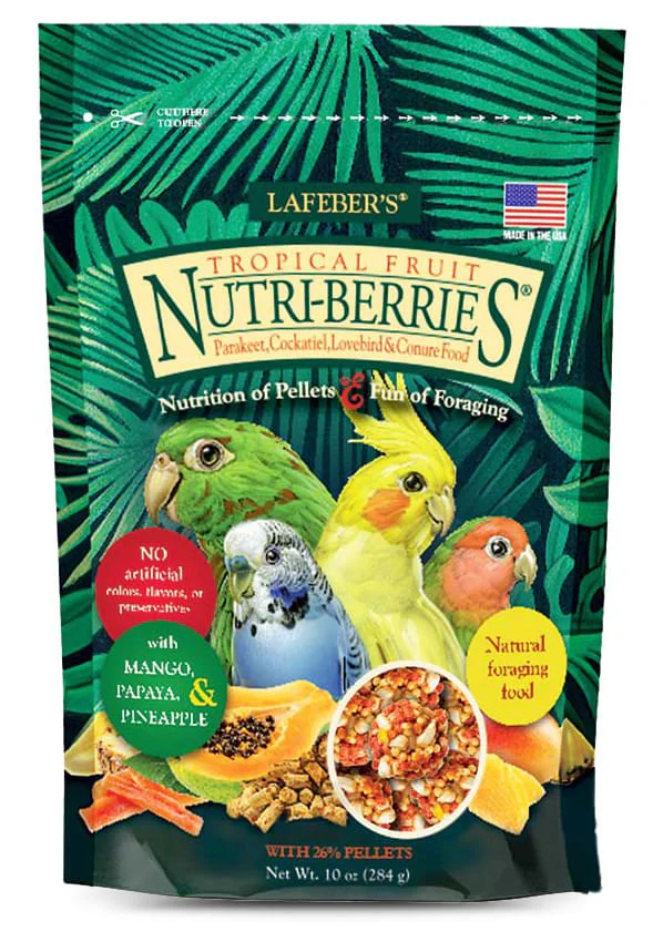 Lafeber Cockatiel Tropical Fruit Nutri-Berries, 10 oz bag - Healthber
