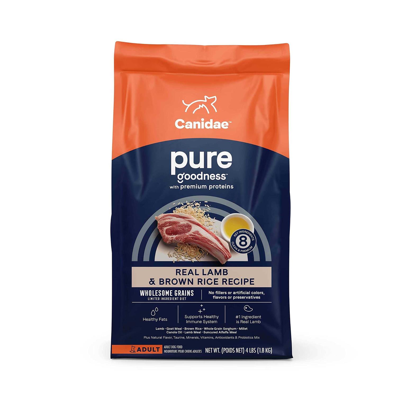 Canidae Pure Real Lamb & Brown Rice Recipe Dry Dog Food - Healthber
