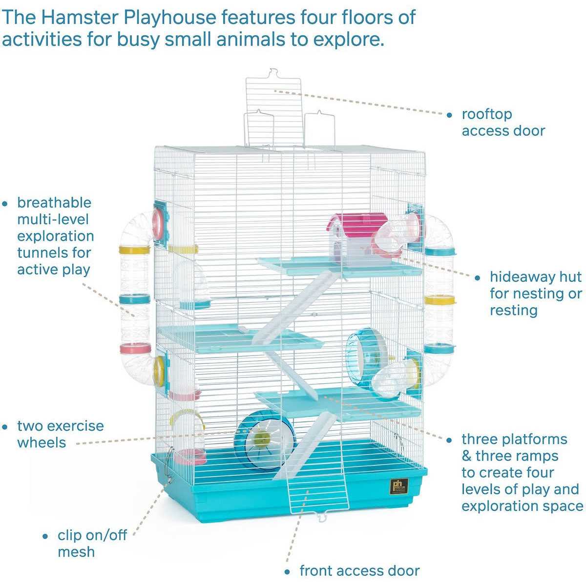 Prevue Pet Products Playhouse Small Pet Habitat - Healthber