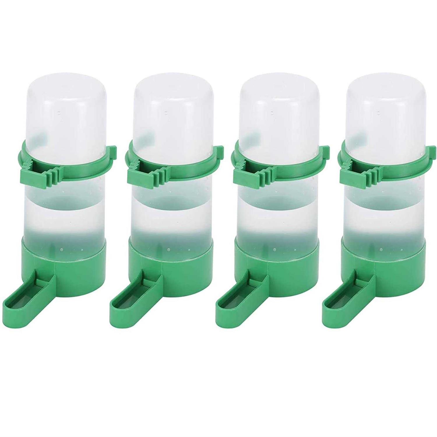 Lamoutor 4Pcs Bird Water Feeder Plastic Drinker Feeder Water Clip For Parrots Budgie Cockatiel Lovebirds - Healthber