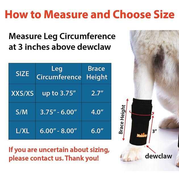 NeoAlly Pair Dog Front Leg Braces and Support Canine Front Leg Wrist Carpal - Healthber