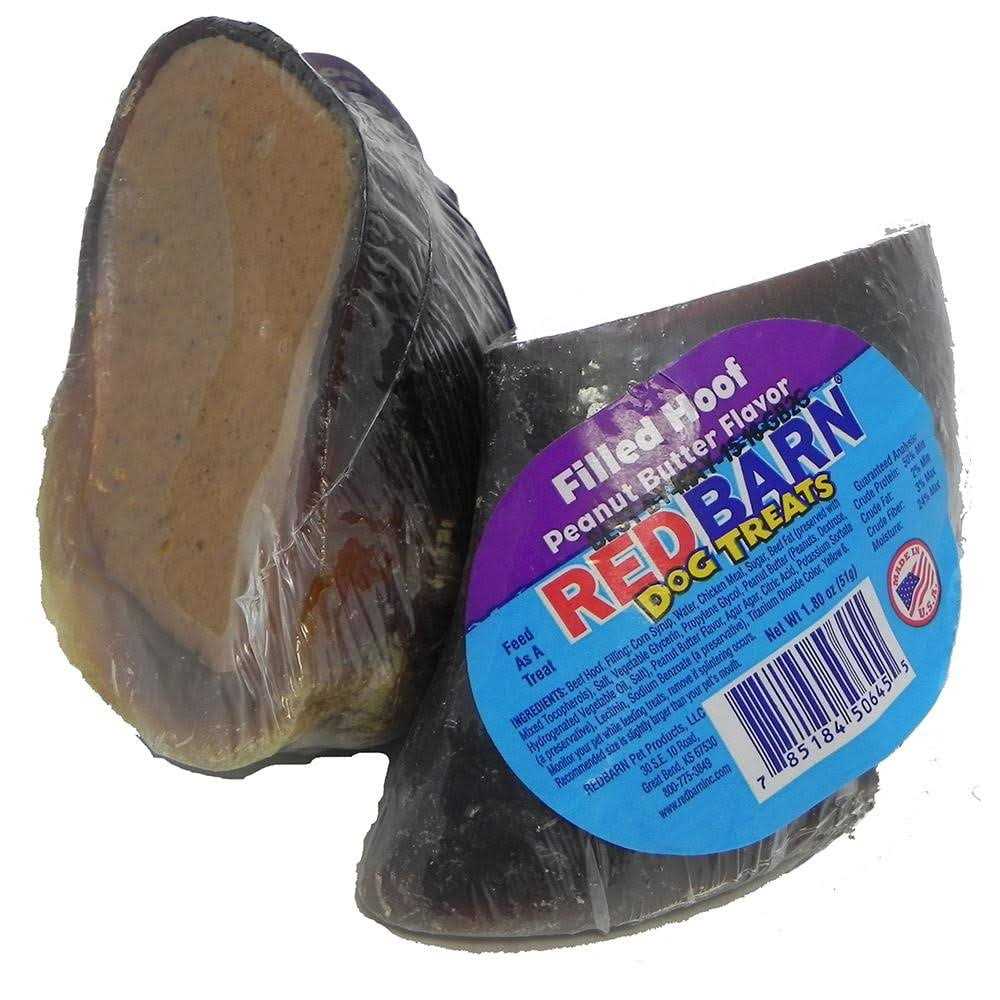 Redbarn Peanut Butter Filled Hoof Dog Treat - Healthber