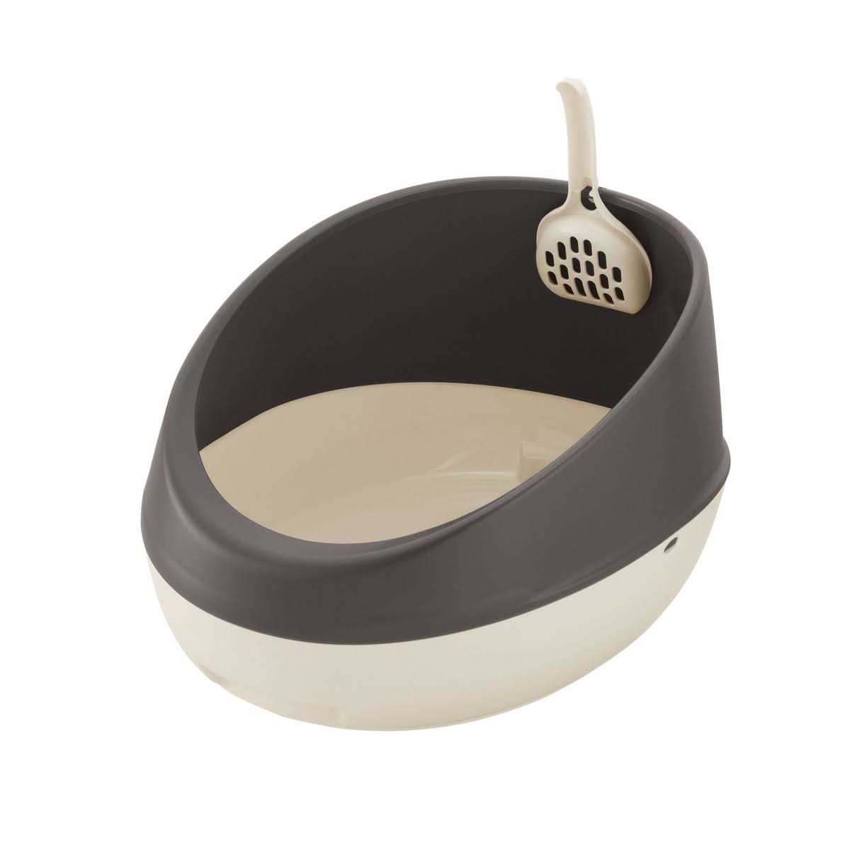 Richell PAW Trax Rimmed Cat Litter Pan - Healthber