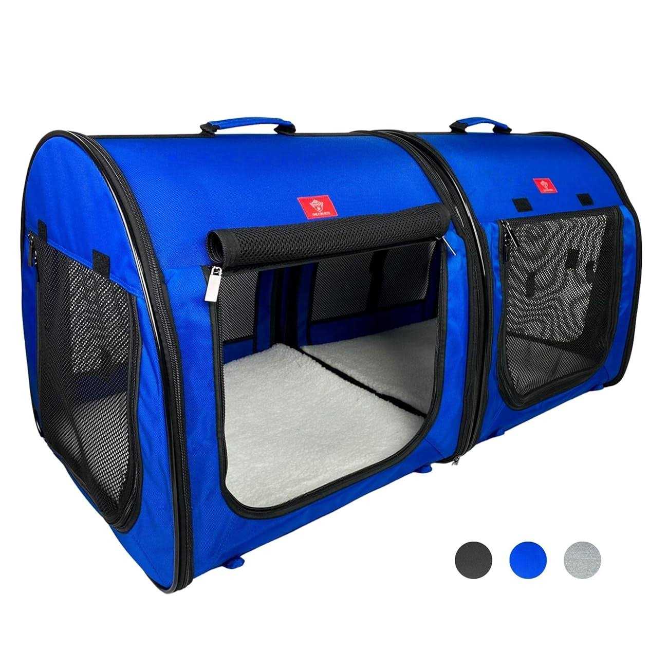One for Pets Cat Outdoor Playpen with Seatbelt Straps, Black - Healthber