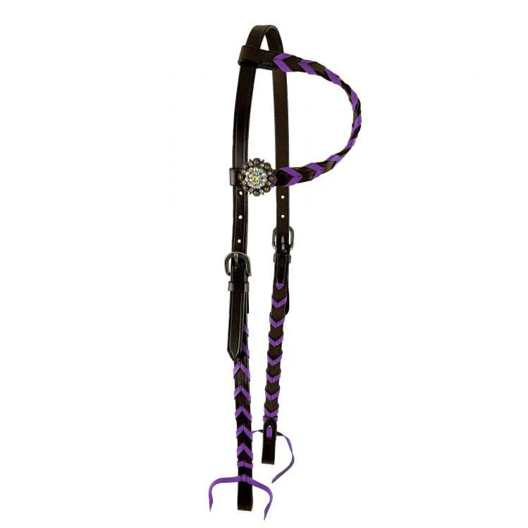 Showman Buckstitch One Ear Headstall - Healthber