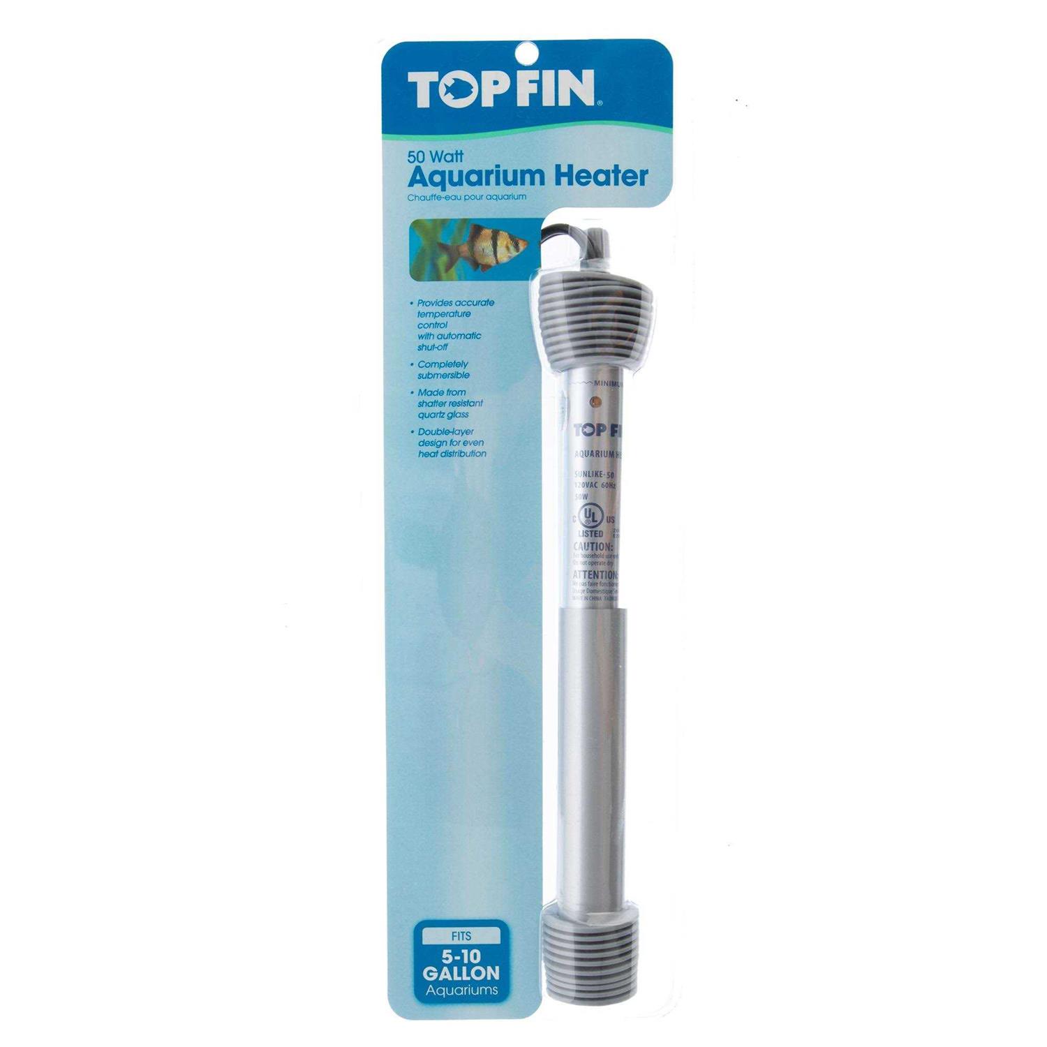 Top Fin Submersible Aquarium Tank Heater - Healthber