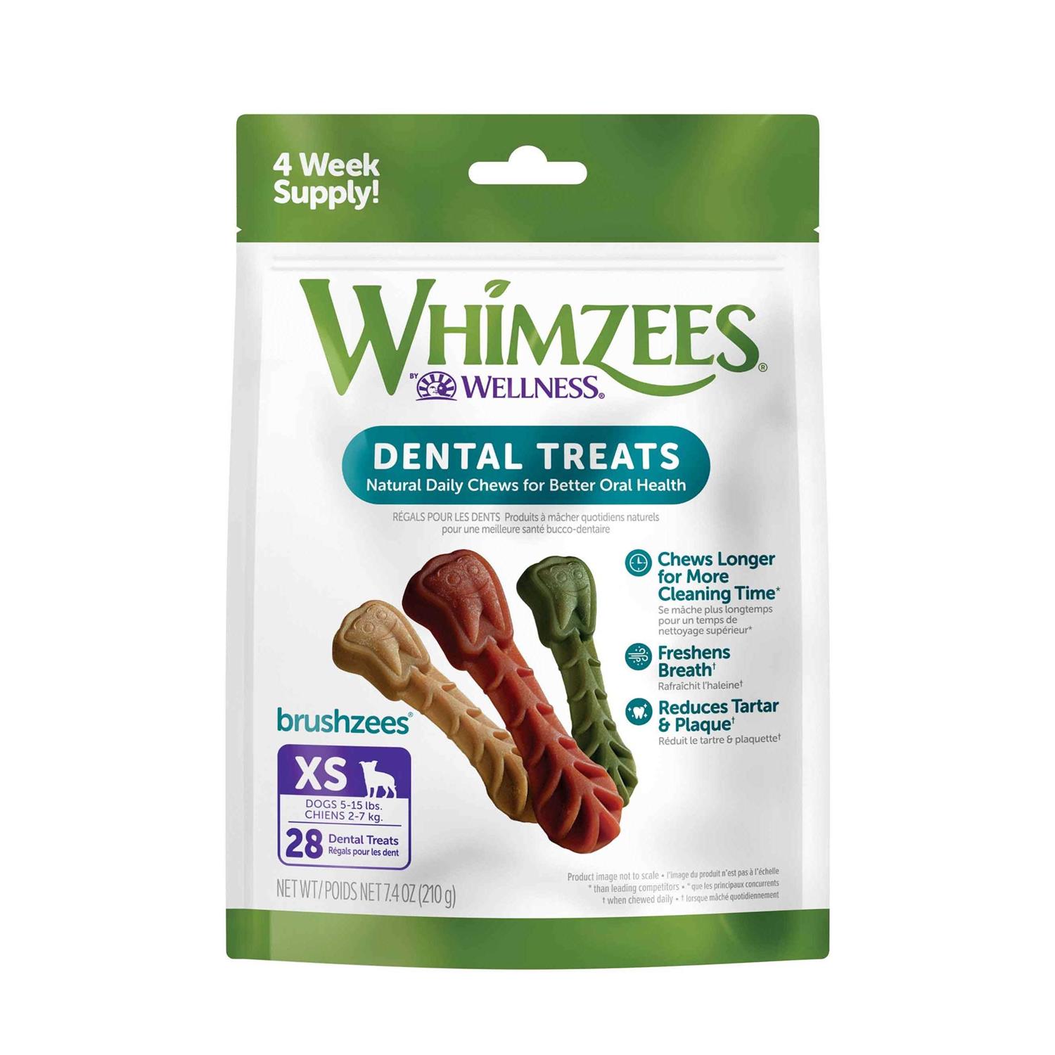 Whimzees Brushzees Dental Treats - Healthber