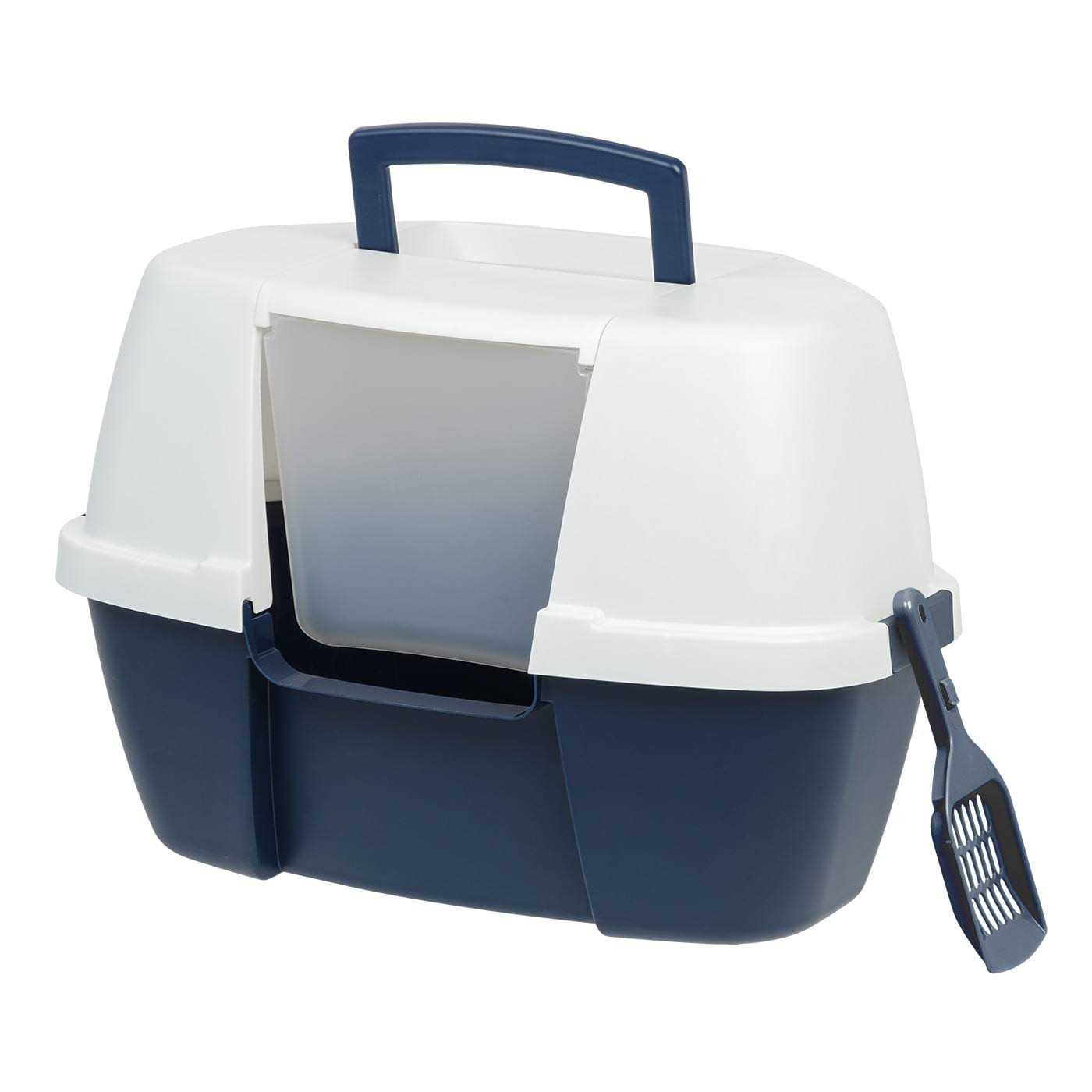 IRIS USA Hooded Cat Litter Box with Scoop - Healthber