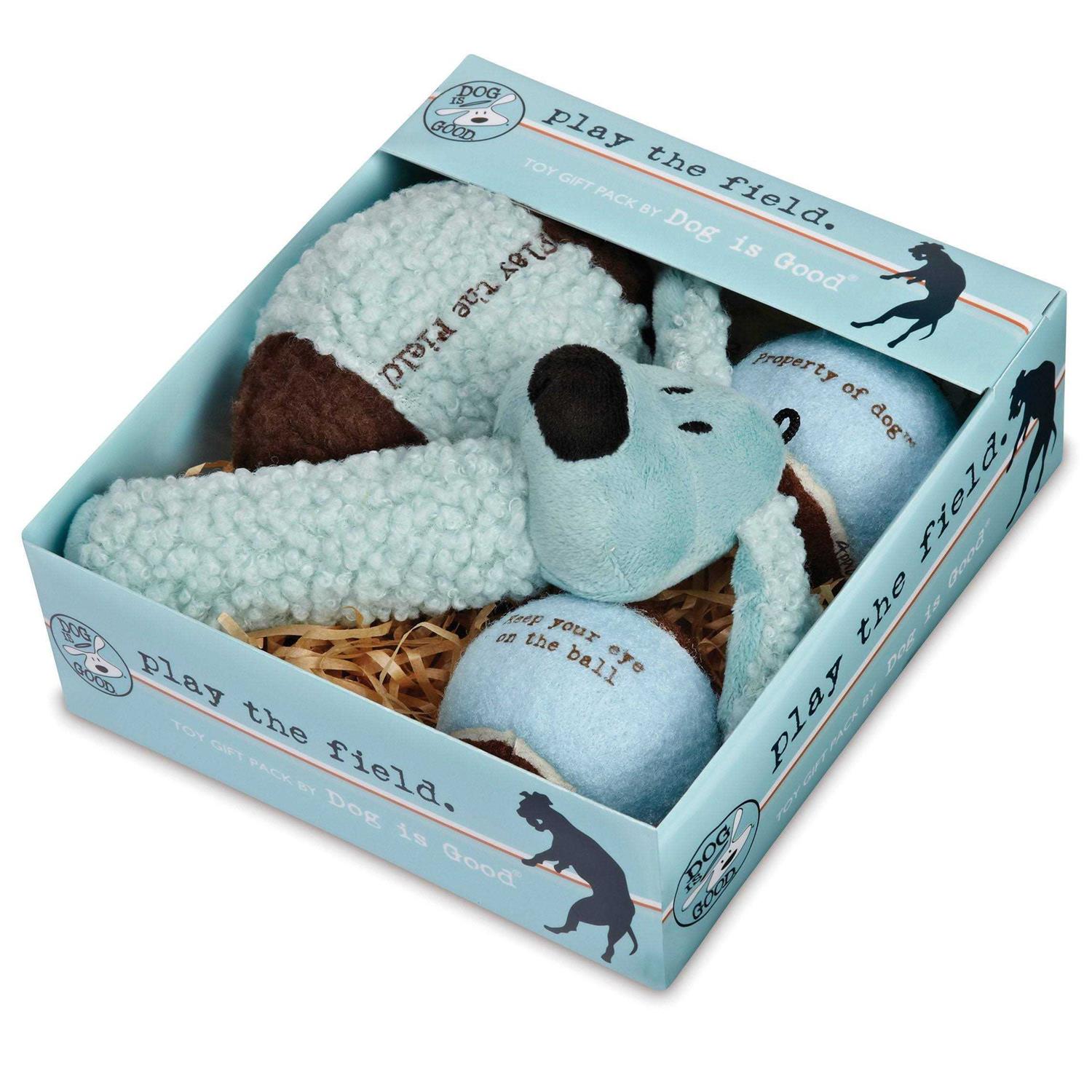 Dog Is Good Play The Field 4-Piece Dog Toy Gift Packs - Healthber