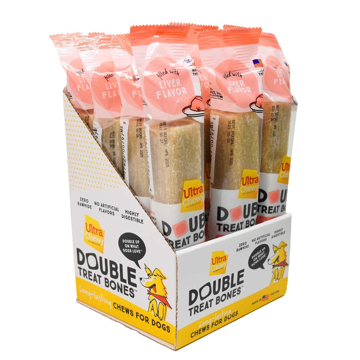 Ultra Chewy Naturals Dog Treats Bone Made in USA Highly Digestible Irresistible Flavors Special Box with Individual Packages - Healthber