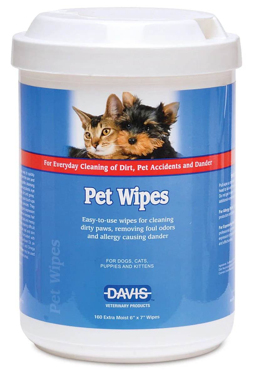 Davis Pet Wipes, 160 ct - Healthber
