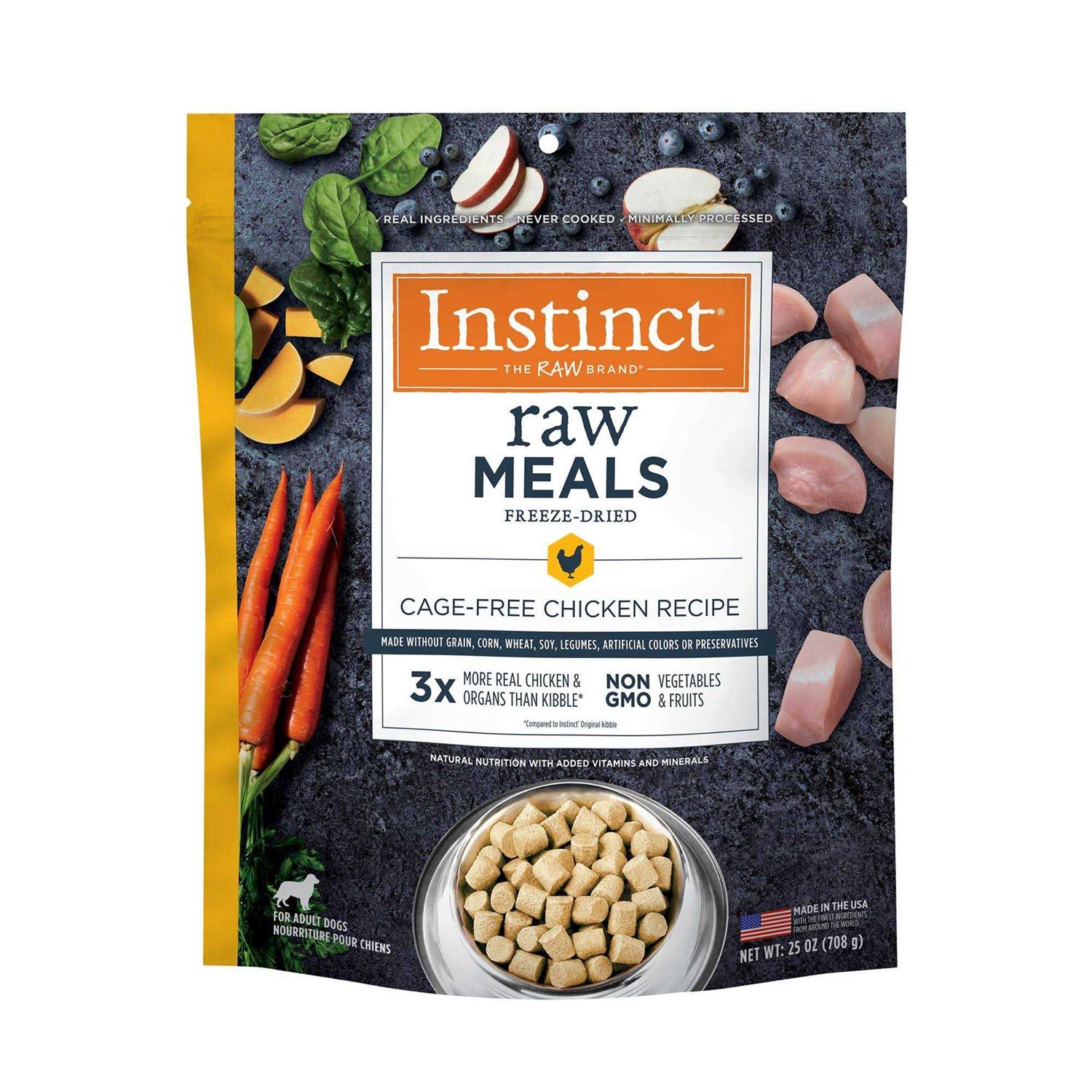 Instinct Freeze Dried Raw Meals Grain Free Recipe Dog Food - Healthber