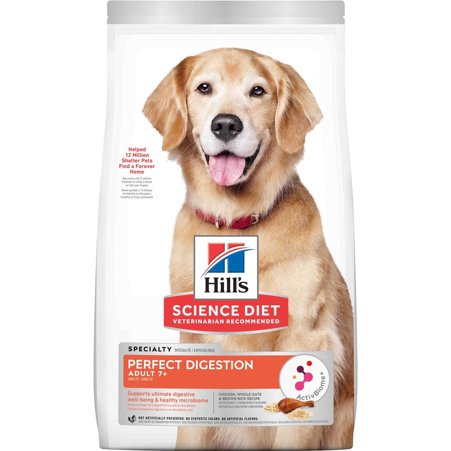 Hill’s Science Diet Adult 7+ Perfect Digestion Chicken Dry Dog Food - Healthber
