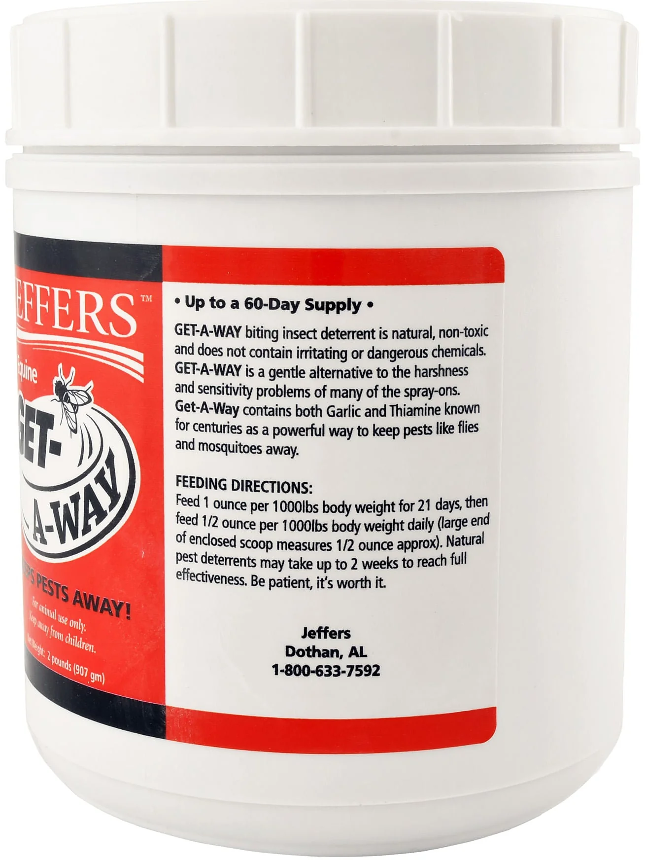 Equine Get-A-Way Feed-Thru Biting Insect Deterrent - Healthber