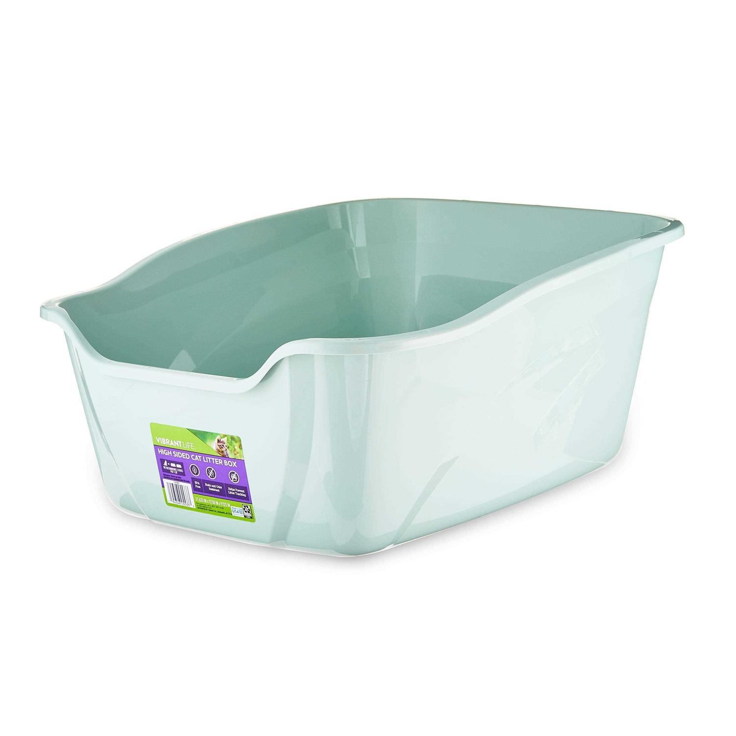 Vibrant Life High Sided Cat Litter Box - Healthber