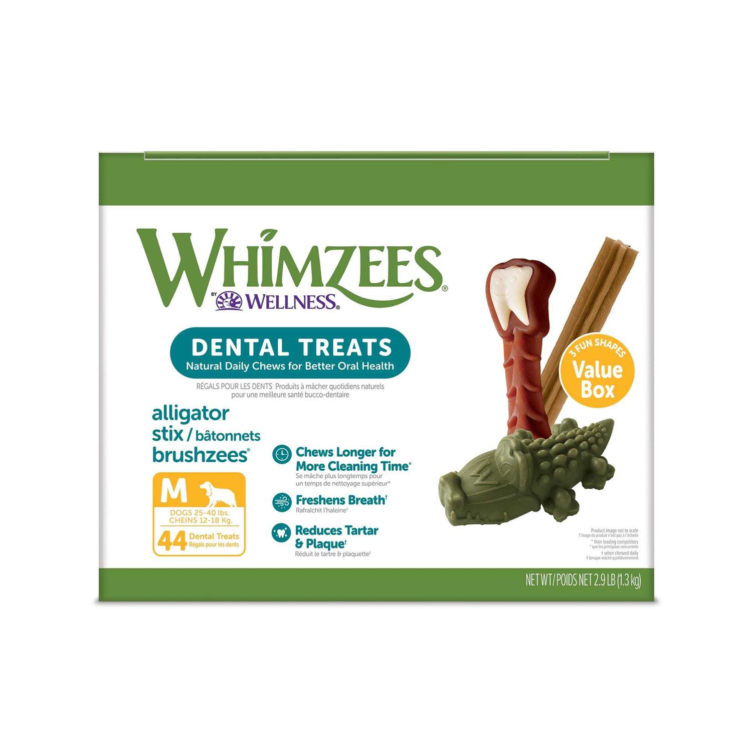 Whimzees Natural Dental Value Box Dog Treats - Healthber