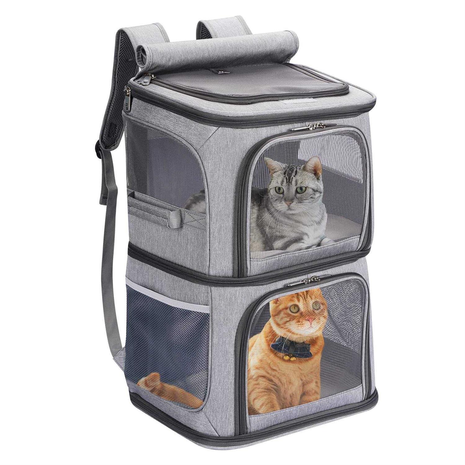 VOISTINO 2-in-1 Double Pet carrier Backpack for Small cats and Dogs - Healthber