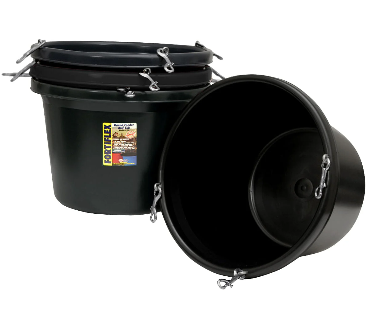 Fortiflex RF30 Large 30 Qt Round Feeder Tub - Healthber