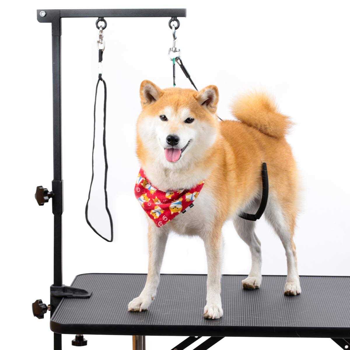 Breeze Touch Dog Grooming Table Arm 35 Dog Grooming Stand with Clamp and Post - Healthber