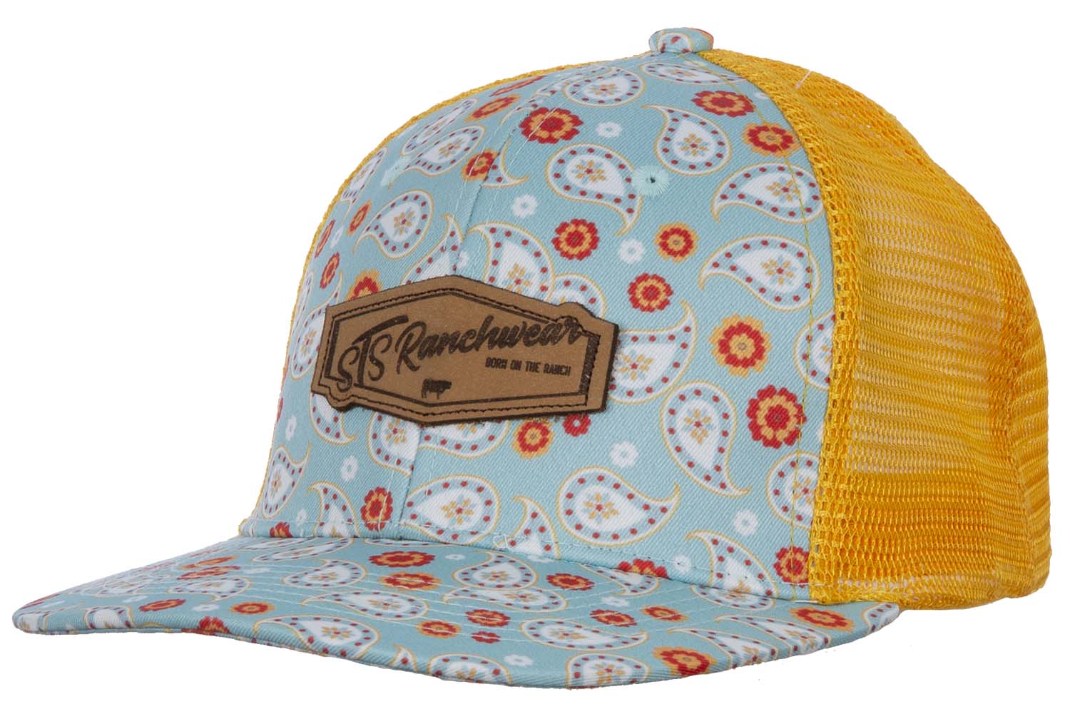 STS Turquoise Paisley Patch Hat, Ladies - Healthber