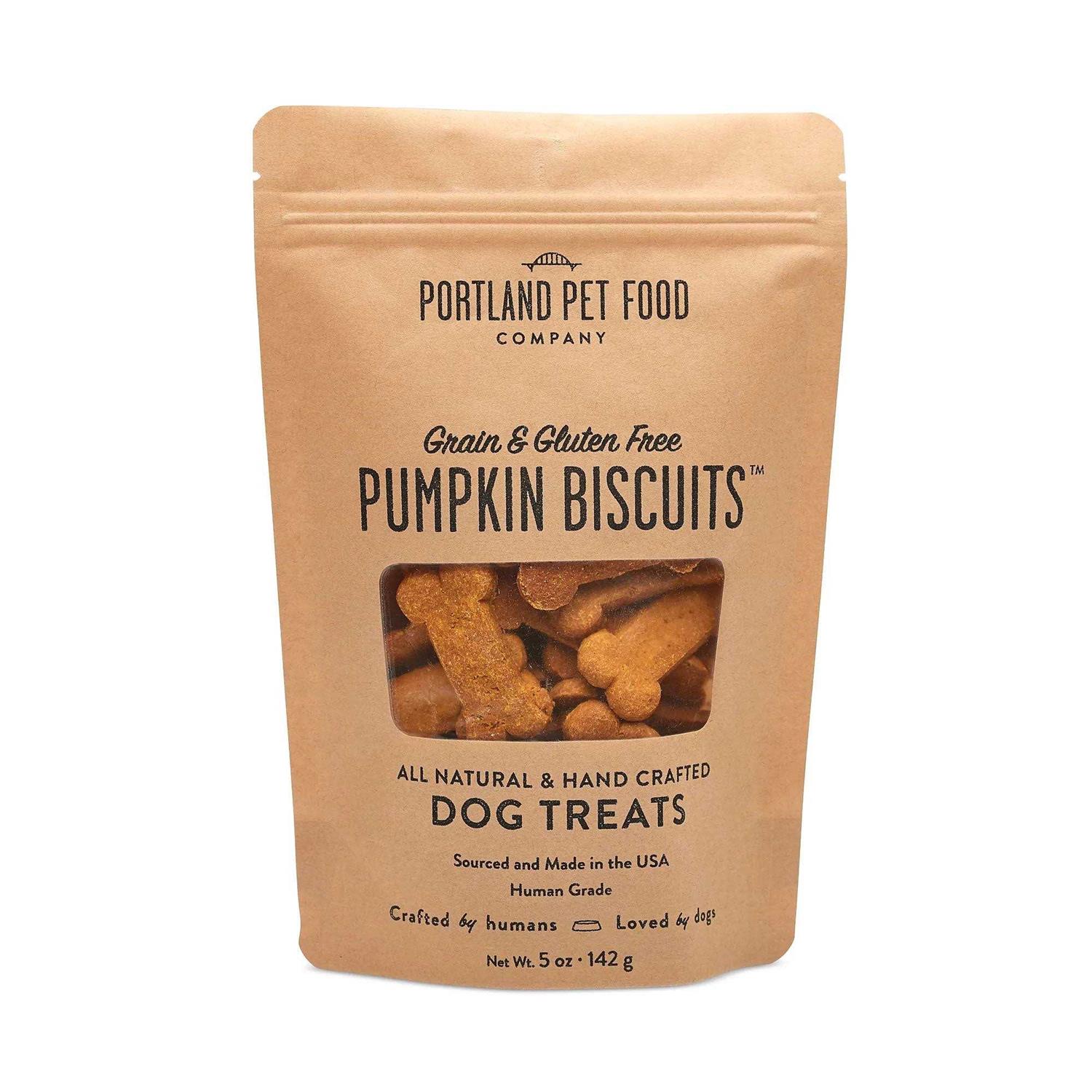 Portland Pet Food Pumpkin Biscuits Dog Treats - Healthber