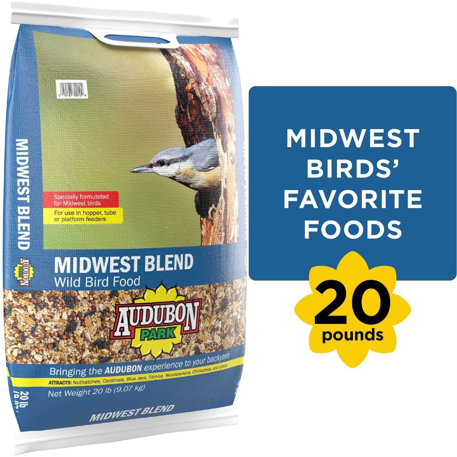 Audubon Park 12376 Midwest Blend Wild Bird Food - Healthber
