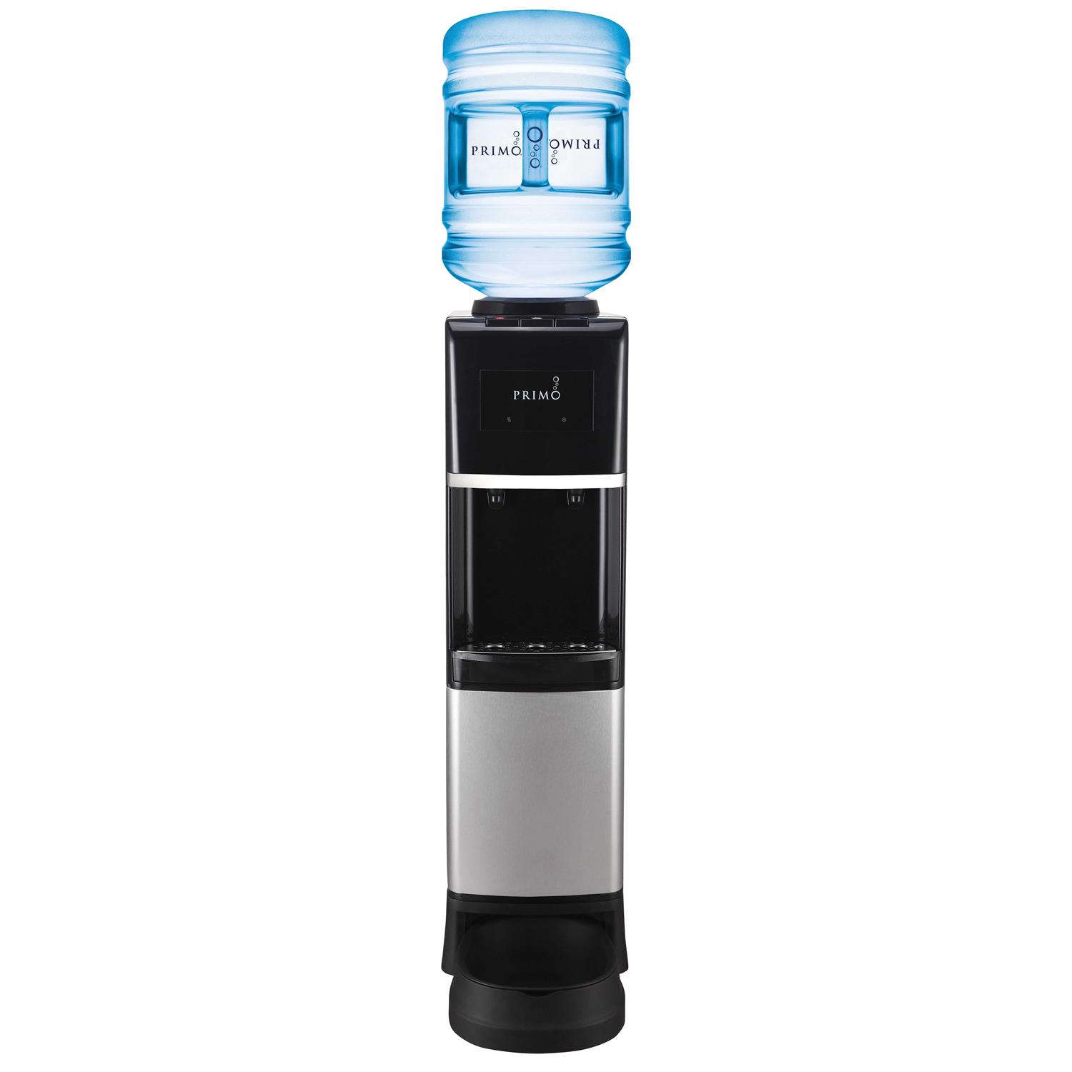 Primo Pet Station Water Dispenser Top Loading, Hot/Cold Temperature, Black and Stainless Steel - Healthber