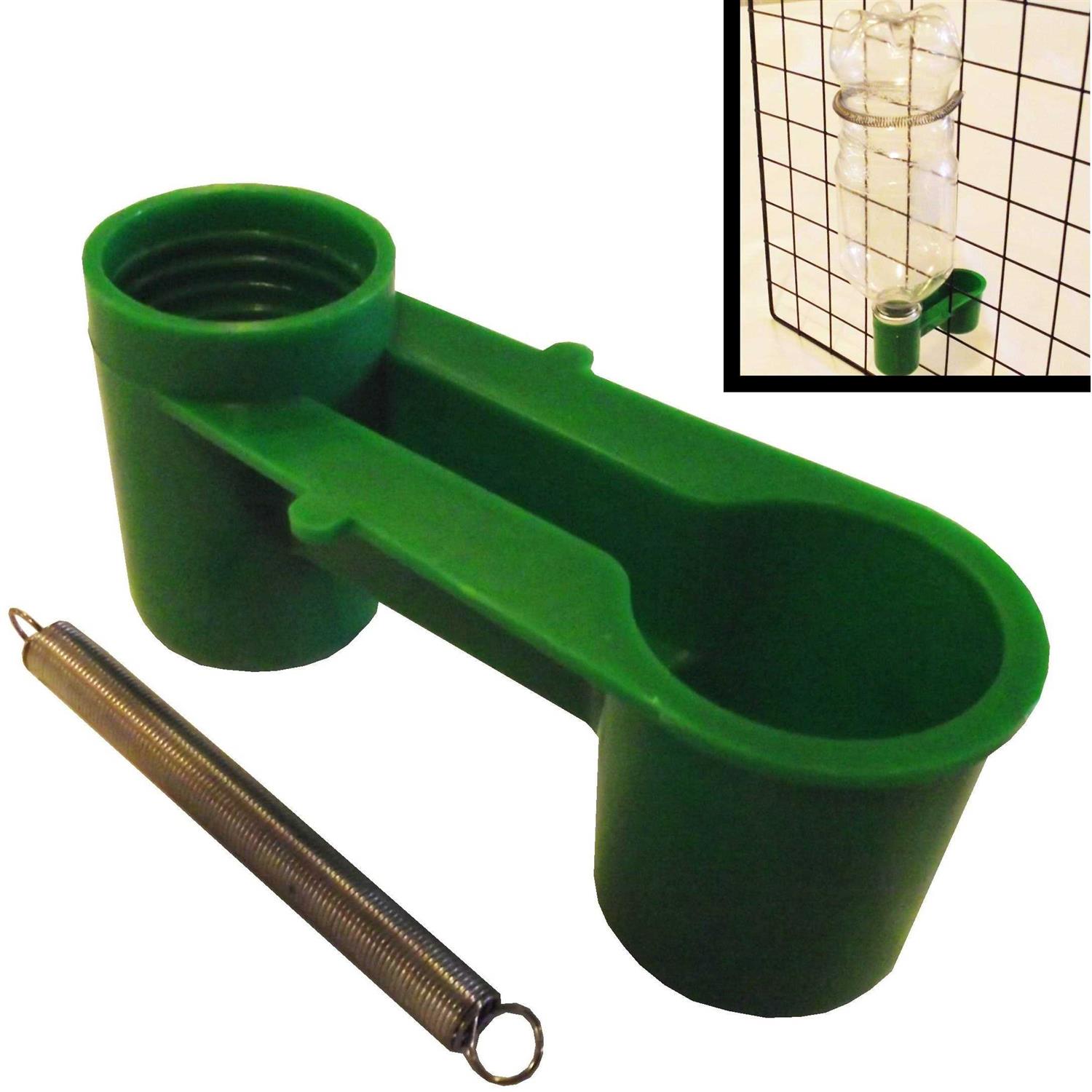 Soda Pop Water Bottle Bird Drinker Cup & Spring - Healthber