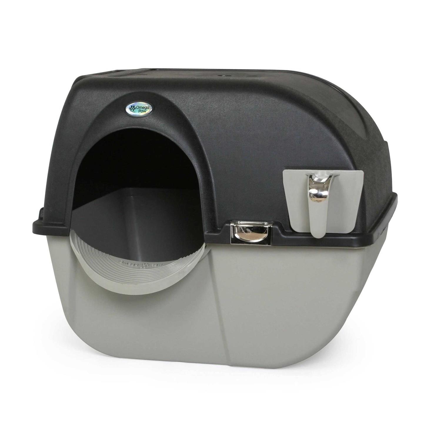 Omega Paw Elite Roll ‘N Clean Self-Cleaning Litter Box - Healthber