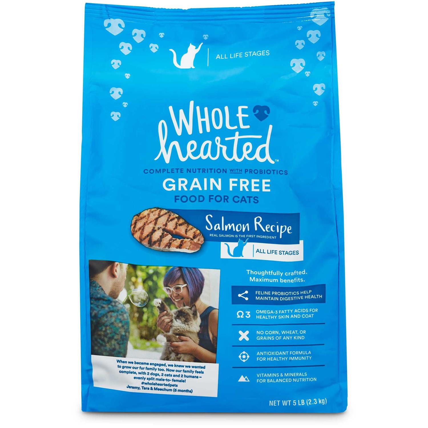 WholeHearted Grain Free Salmon Formula Dry Cat Food - Healthber