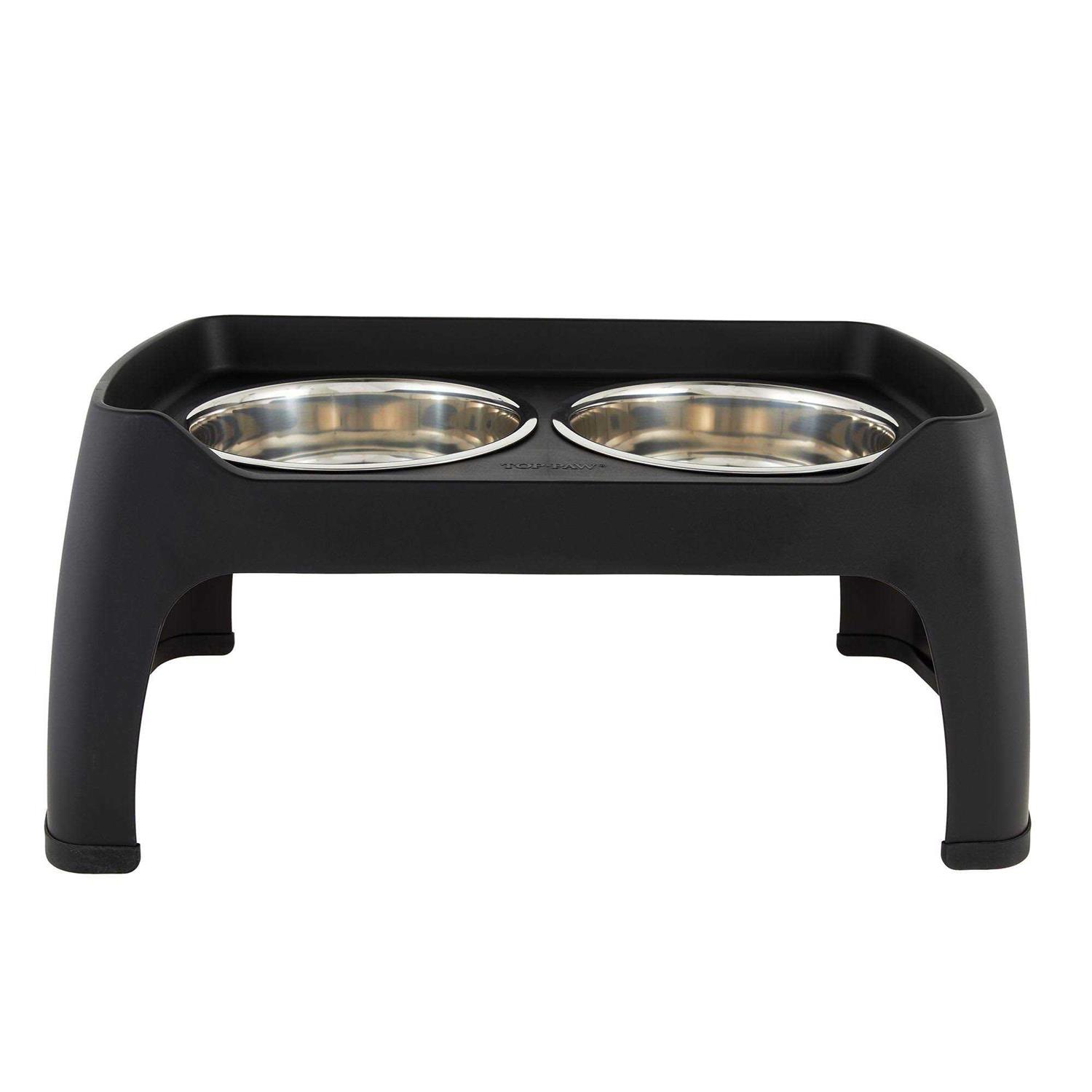 Top Paw Elevated Double Diner Pet Feeder - Healthber