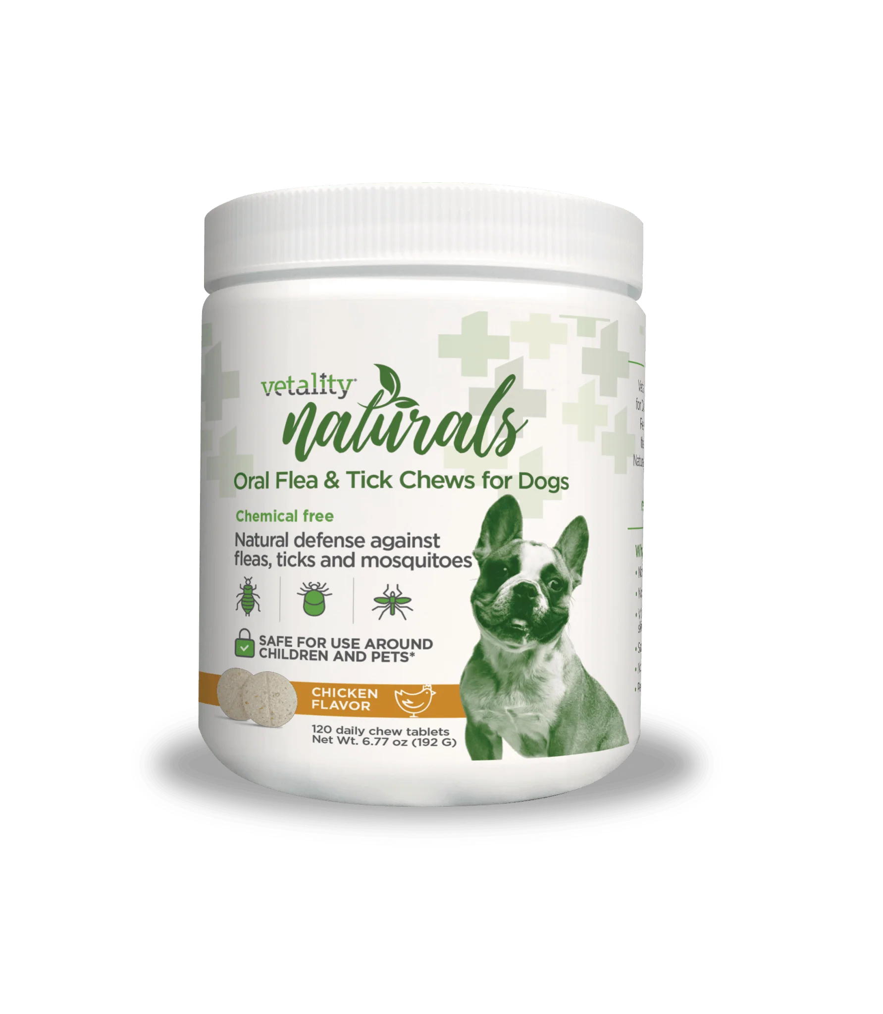 Vetality Naturals Oral Flea & Tick Chews for Dogs, 120 ct - Healthber