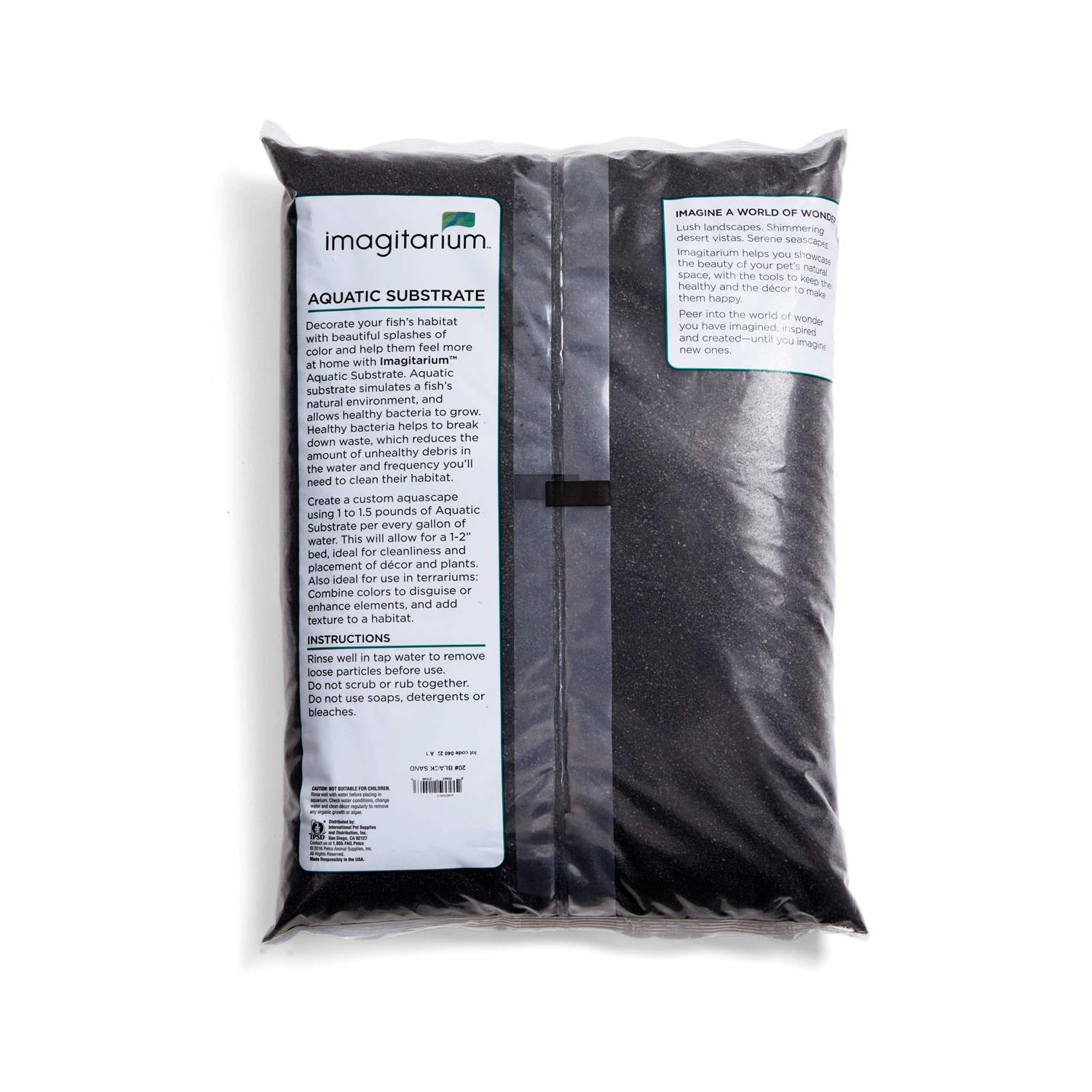 Imagitarium Black Aquarium Sand - Healthber
