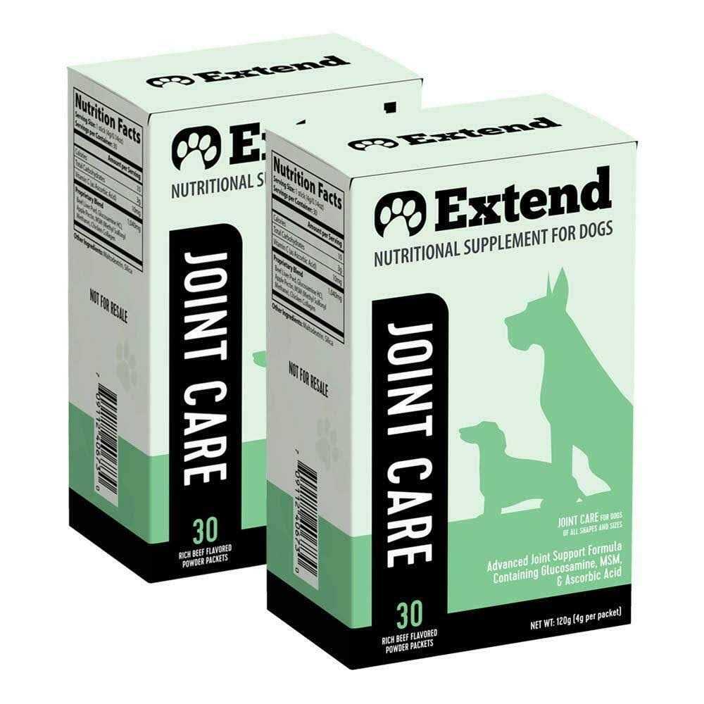 Extend Joint Care for Dogs 1 Month Supply Glucosamine for Dogs with MSM & Ascorbic Acid - Healthber