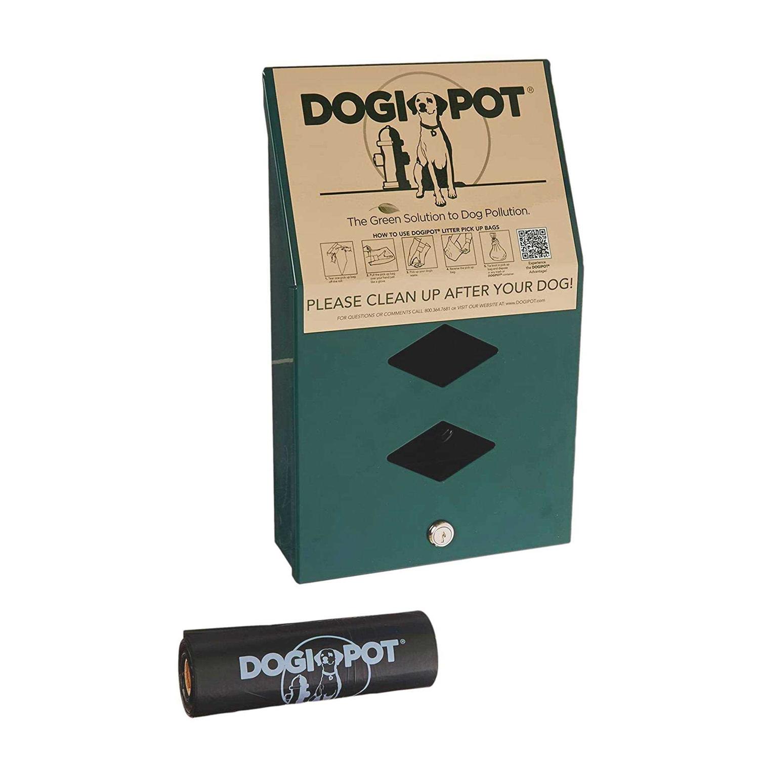 Dogipot Aluminum Dog Waste Bag Dispenser - Healthber