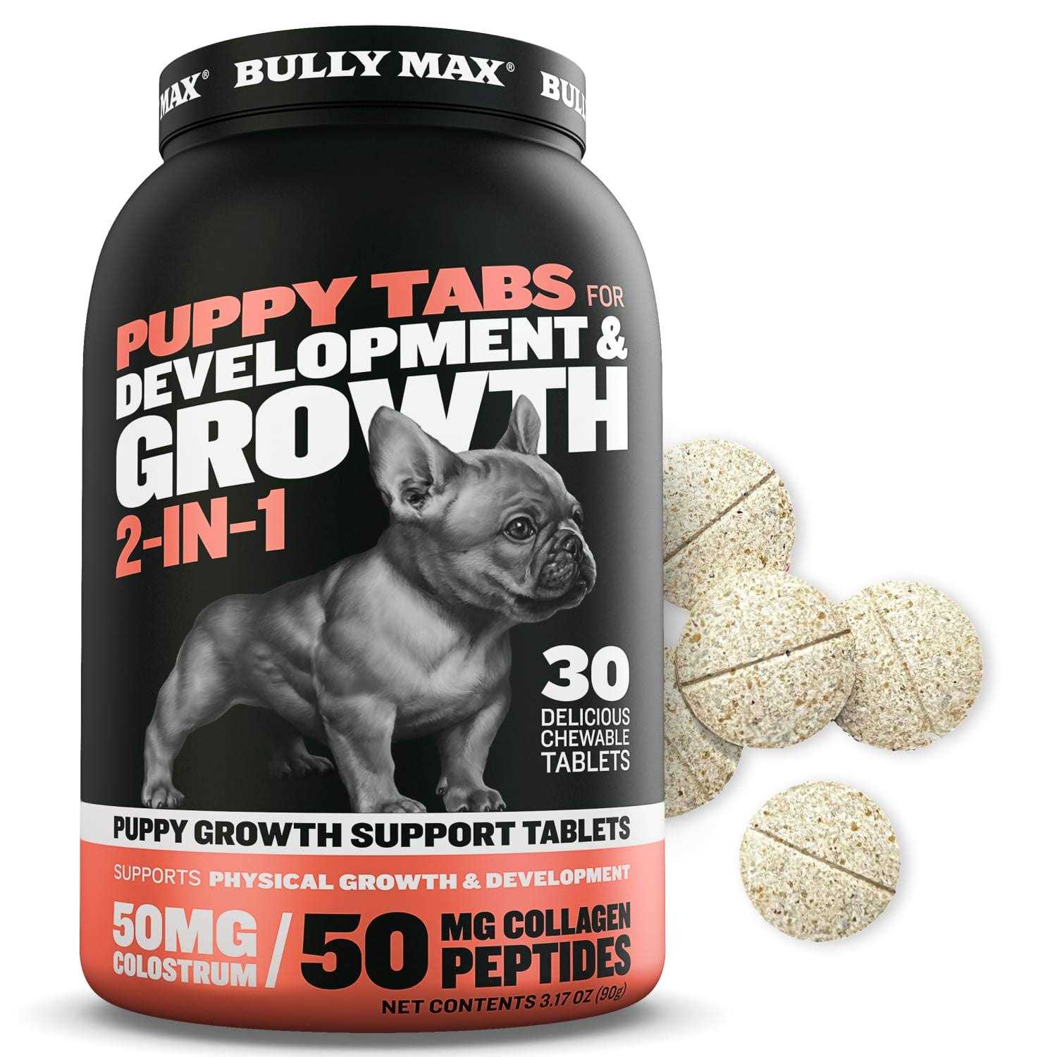 Puppy Tabs for Development & Growth bottles - Healthber
