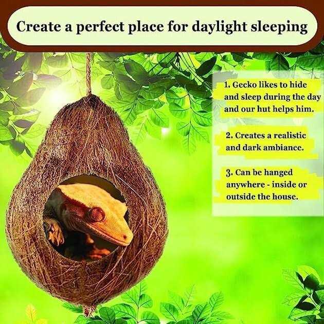 SunGrow Crested & Leopard Gecko Coconut Hide - Healthber