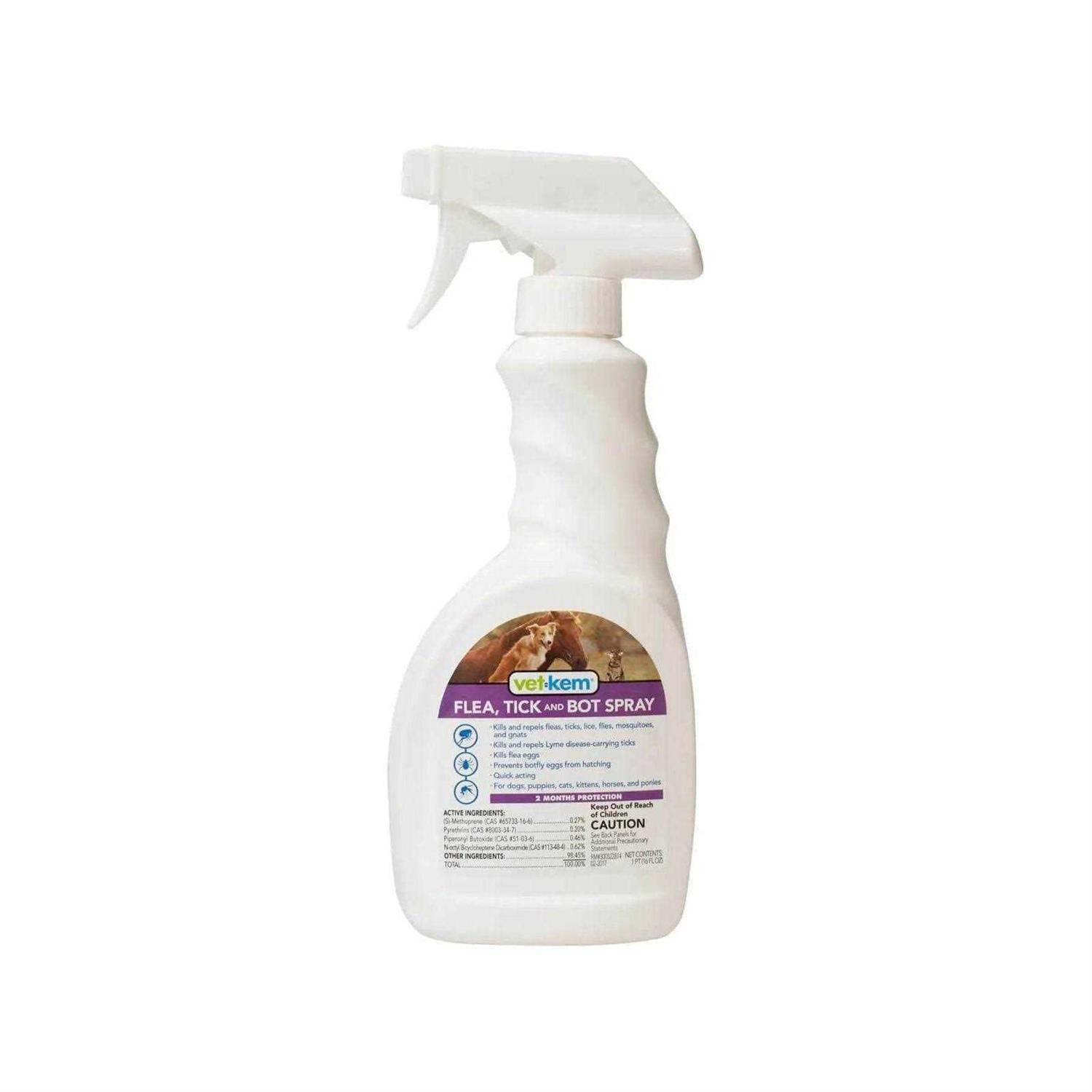 Vet-Kem Flea Tick & Bot Spray - Healthber